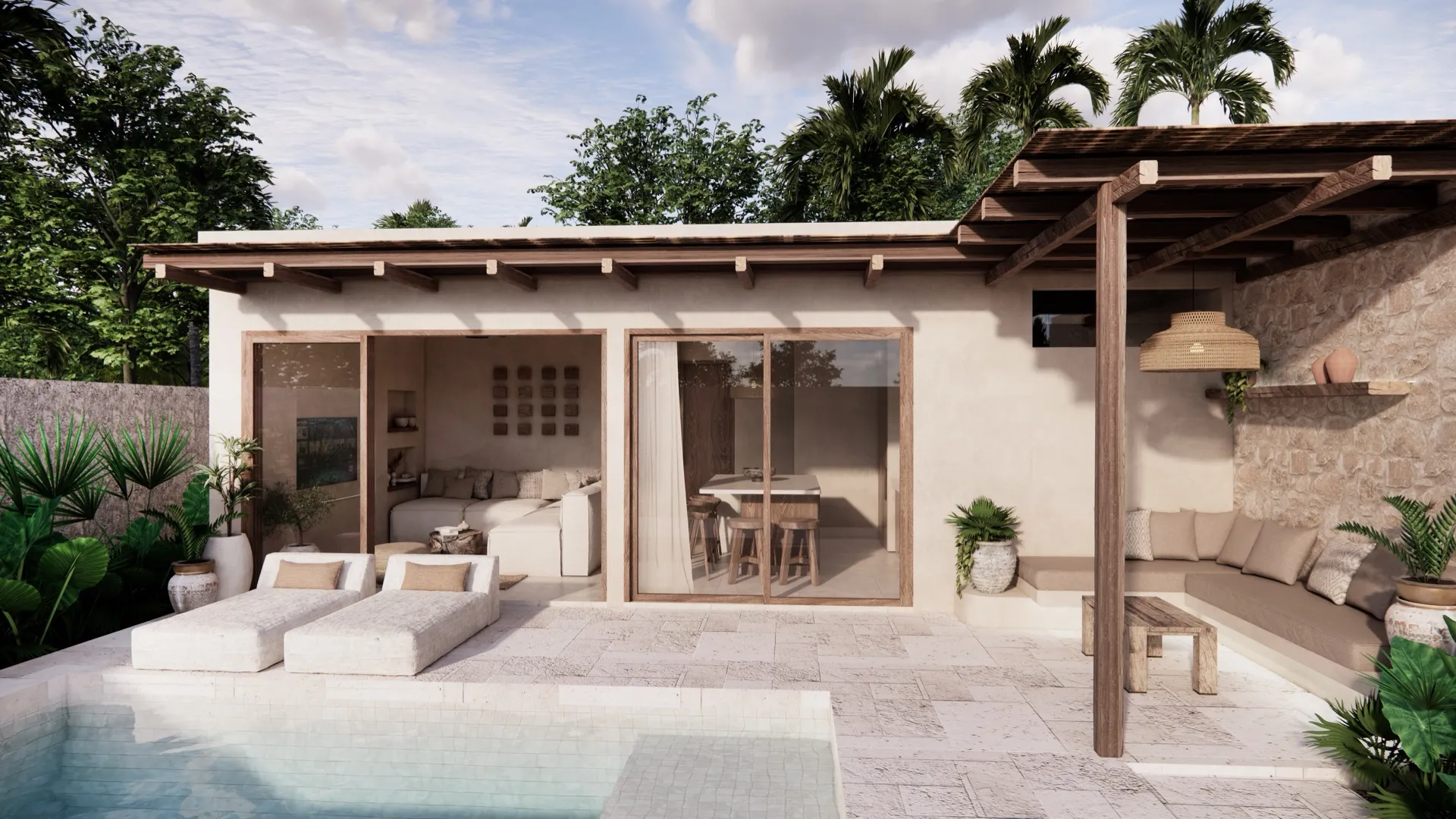 Horizen I villa exterior with private pool